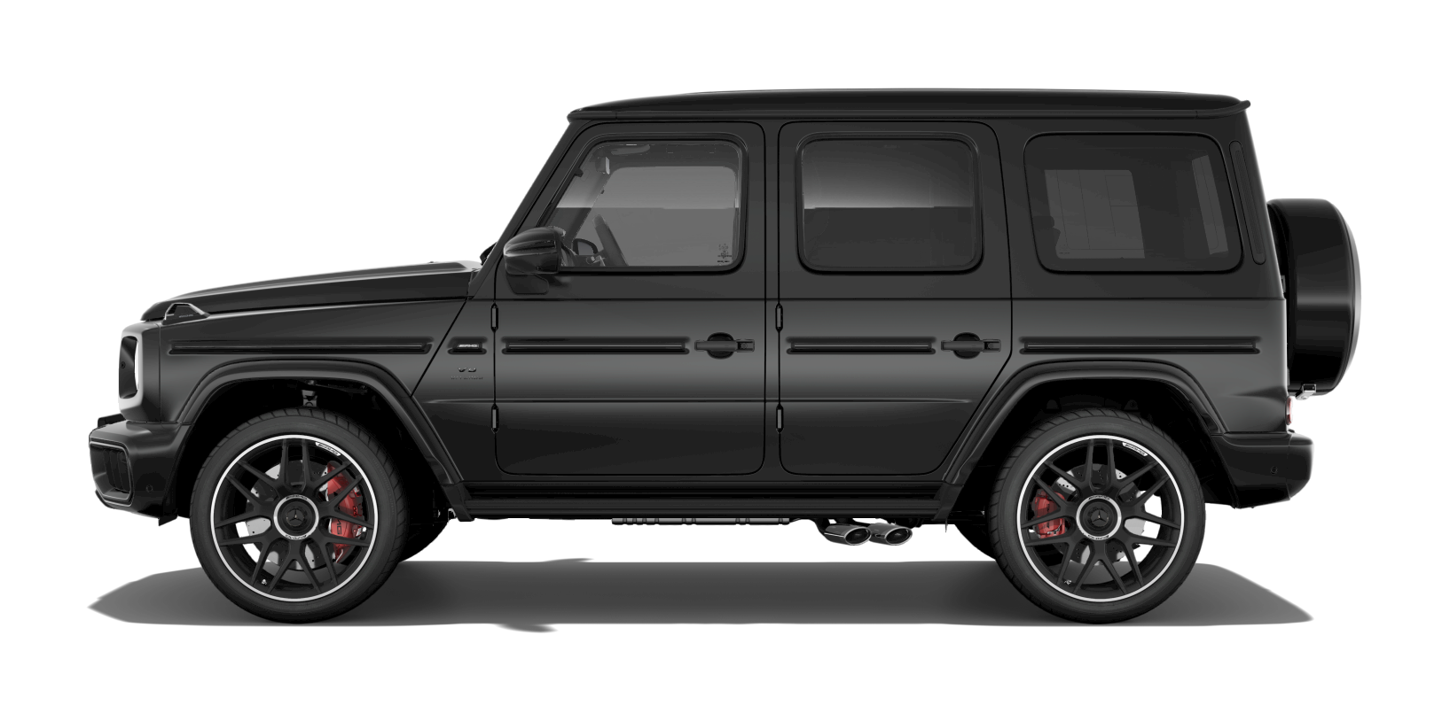 Black Mercedes-AMG G 63 exact side profile